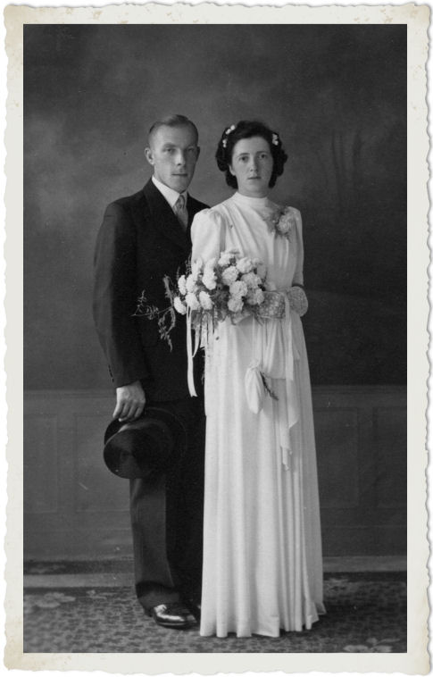 Huwelijksfoto Bertus Vis en Sophia Doornheim